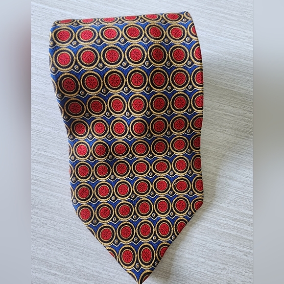 Valentino Other - Valentino Red, Blue, Black And Gold Vintage Tie